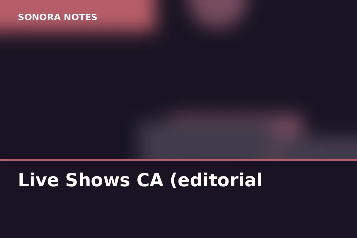 Live Shows